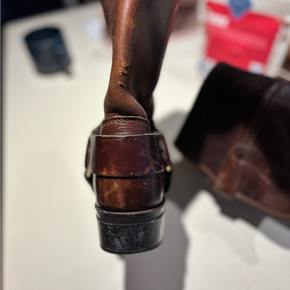 Women’s top grain Brown Leather Boots - Picture 6 of 8
